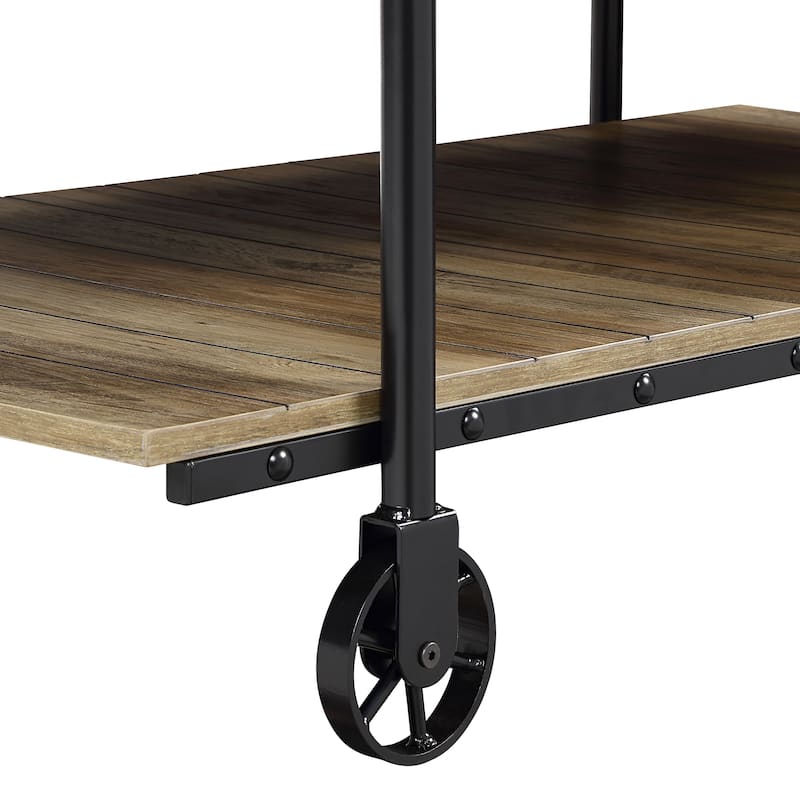 Hyssop Farmhouse 47-inch Steel 1-Shelf Coffee Table by Furniture of America
