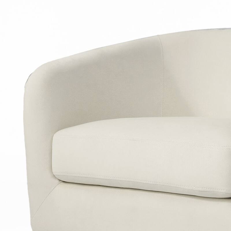 2 Set 360-Degree Swivel Round Barrel Chair Velvet Accent Chairs