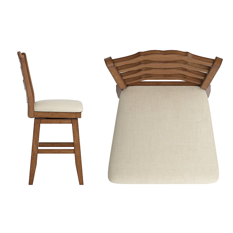 Ronda French Ladder Back Swivel Stool