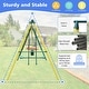 preview thumbnail 6 of 5, 6 in 1 Outdoor Backyard Children Metal Swing Set for Kids Age 3 Up