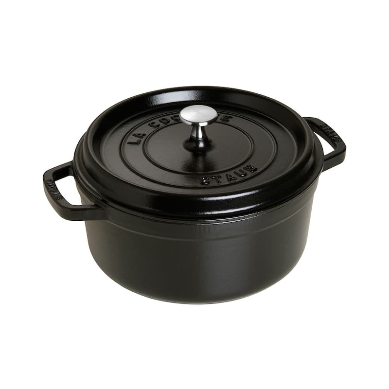STAUB Cast Iron 4-qt Round Cocotte