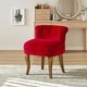 preview thumbnail 17 of 51, Xacobo Modern Velvet Tufted Vanity Stool with Wood Base by HULALA HOME