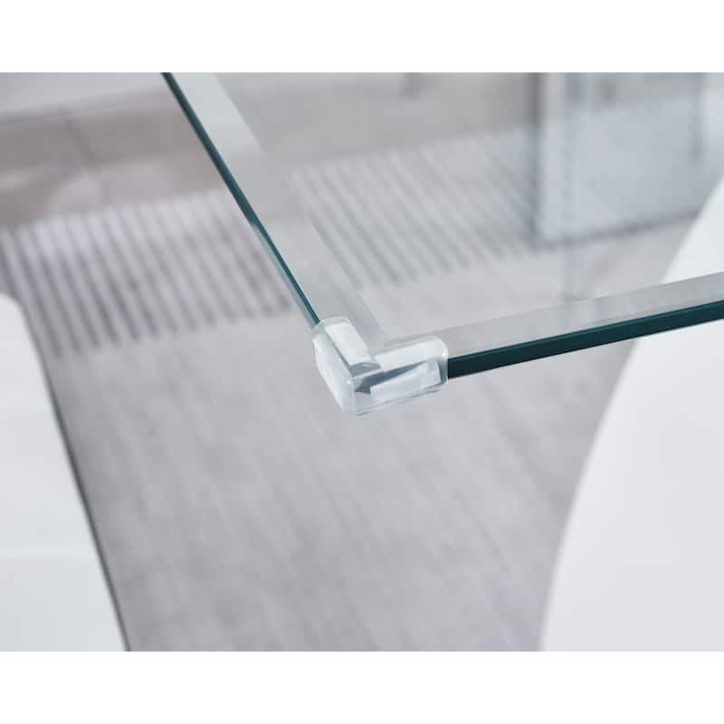 Stylish Dining Room Table, Luxury Glass Top Dining Table, Modern Design For Your House