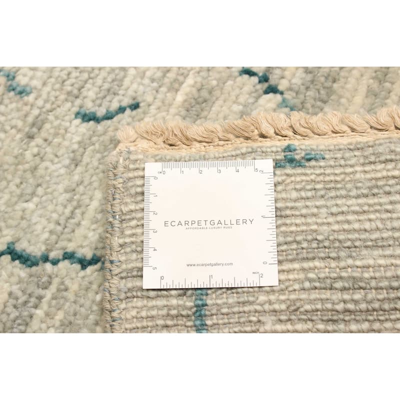 ECARPETGALLERY Hand-knotted Mystique Grey Wool Rug - 5'0 x 7'1