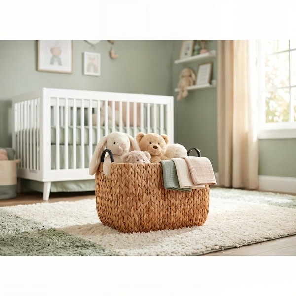 SOLHOME Ludmilla Rectangular Multi Purpose Wicker Baskets - 16