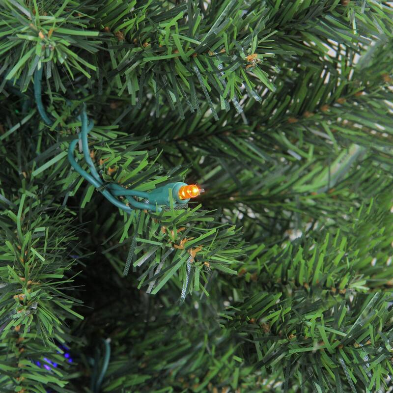 1.5' Pre-Lit Canadian Pine Artificial Christmas Tree Multicolor Lights - 1.5 Foot