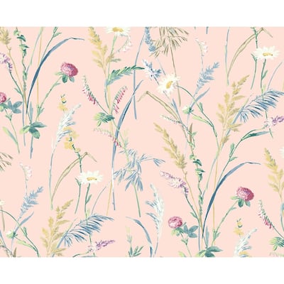 NextWall Meadow Flowers Peel and Stick Wallpaper