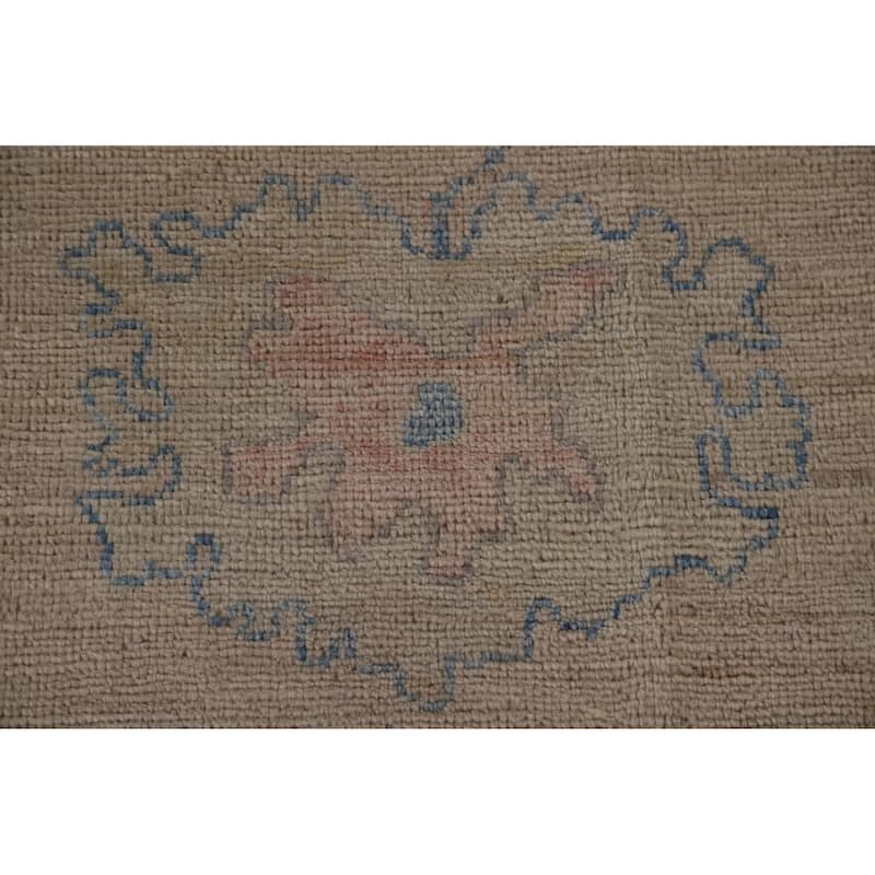 Floral Oushak Oriental Area Rug Handmade Wool Carpet - 8'0"x 10'1"
