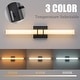 preview thumbnail 14 of 26, Mid-Century Modern LED Wall Sconce Bathroom Vanity Light with 3-CCT Selectable Light