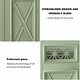preview thumbnail 7 of 22, 57.4" Farmhouse Storage Sideboard Buffet Cabinet with 4 Glass Doors and Adjustable Shelves