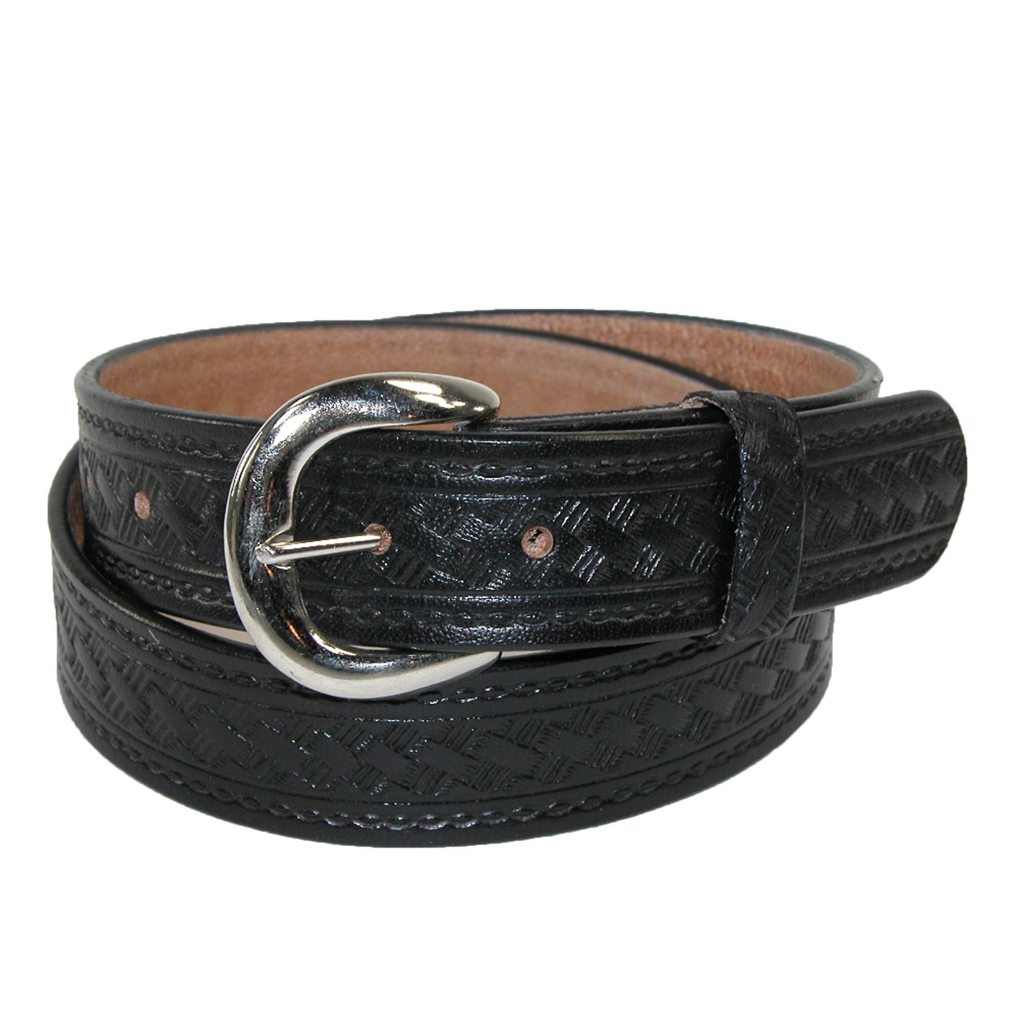 Ferrecci Mens Ostrich Belt Leather One Size Fits All