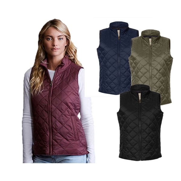 Weatherproof Women's Vintage Diamond Quilted Vest. Opens flyout.