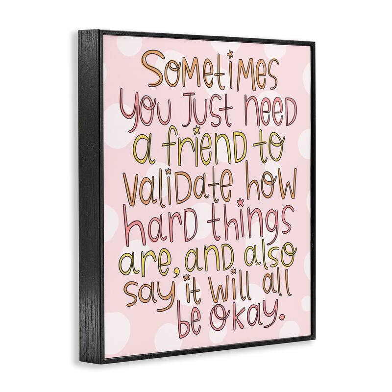 Stupell Comforting Friendship Quote Framed Giclee Art Design By Mandy Ford Art + Illustration