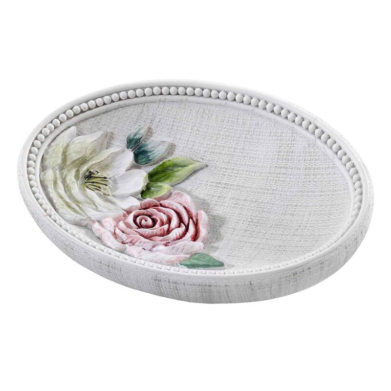 Avanti Linens Spring Garden Soap Dish - White - Soap Dish
