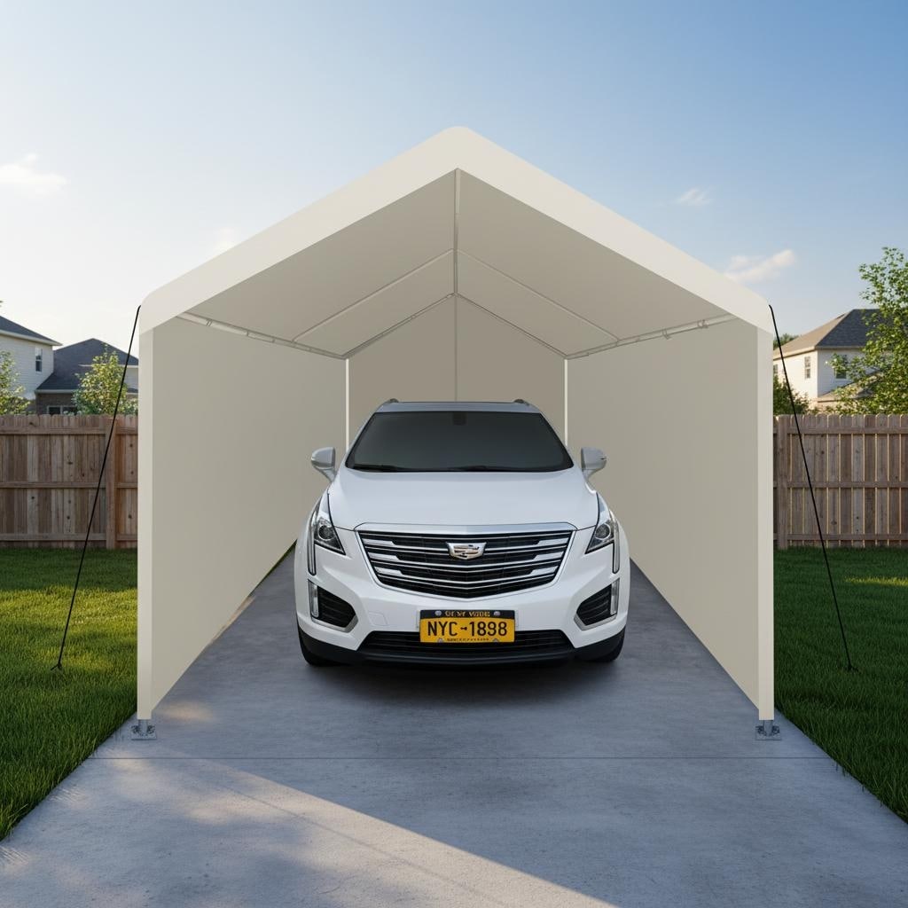 Carport, 12x20 Heavy Duty Portable Carport Garage Tent for Outdoor Storage Shelter