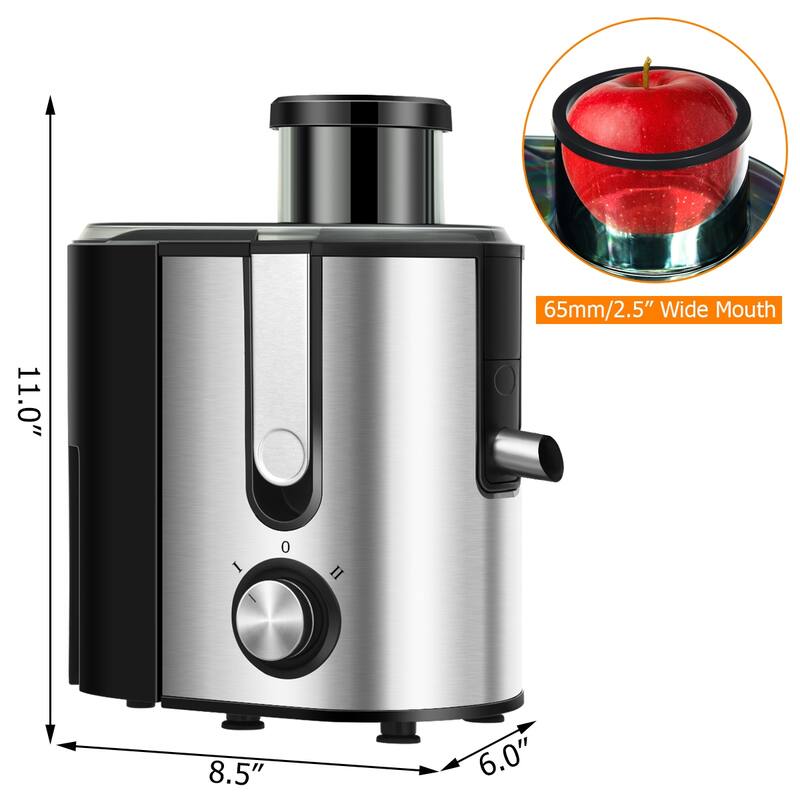 Costway Juicer Machine Juicer Extractor Dual Speed w/ 2.5'' Feed Chute