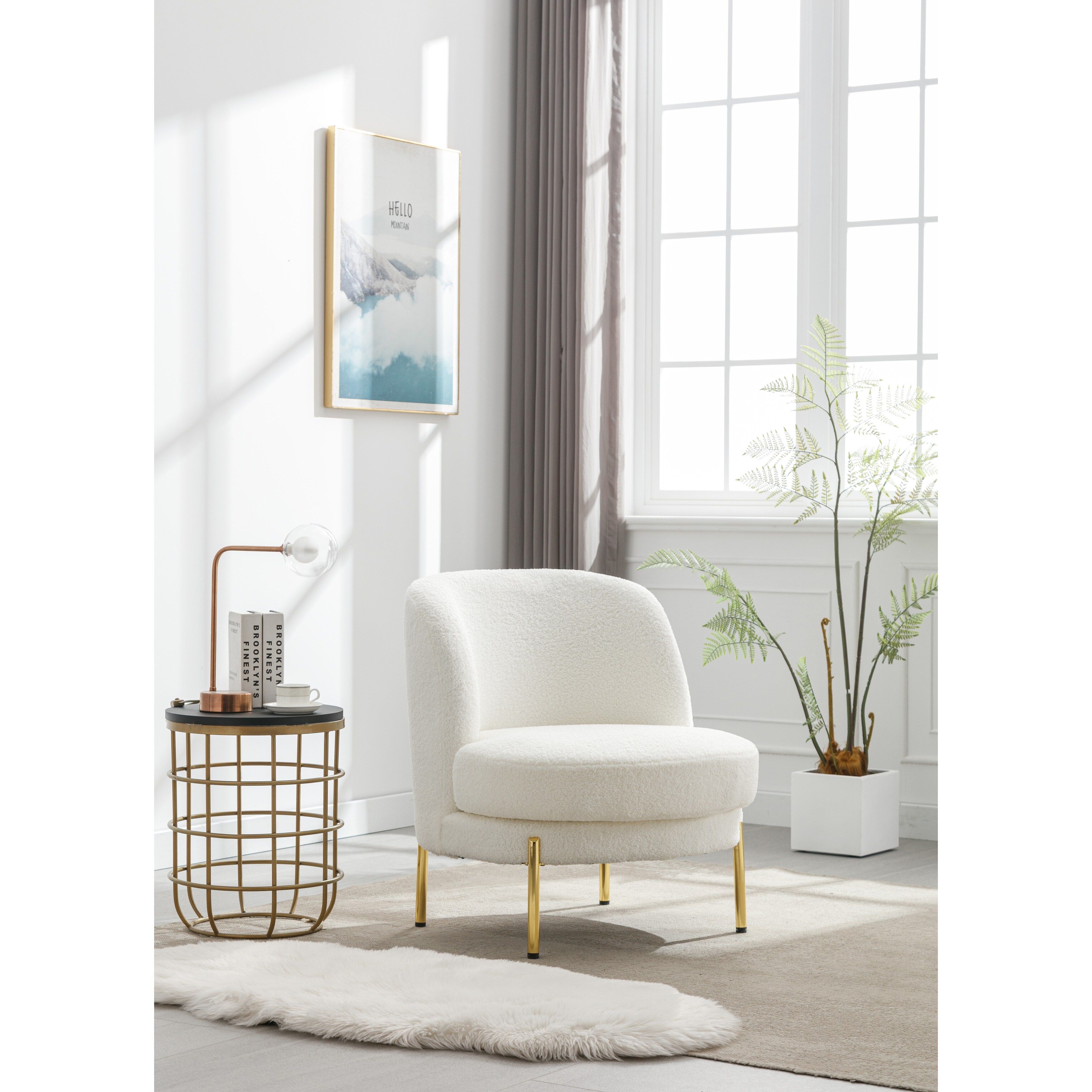 Big comfy white new arrivals chair