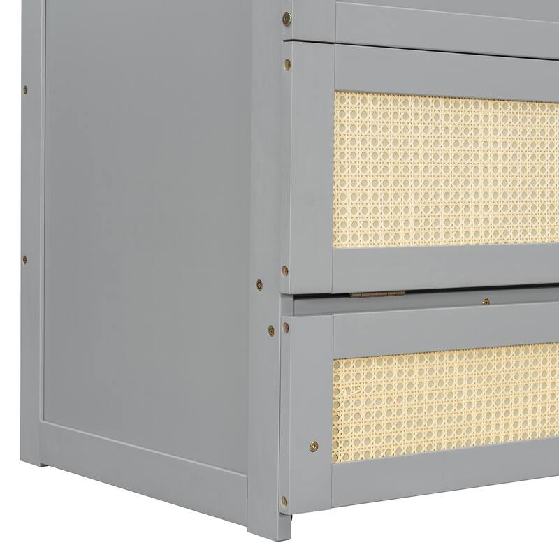 Full Size Murphy Bed with Large Storage Drawers, Space-Saving Design