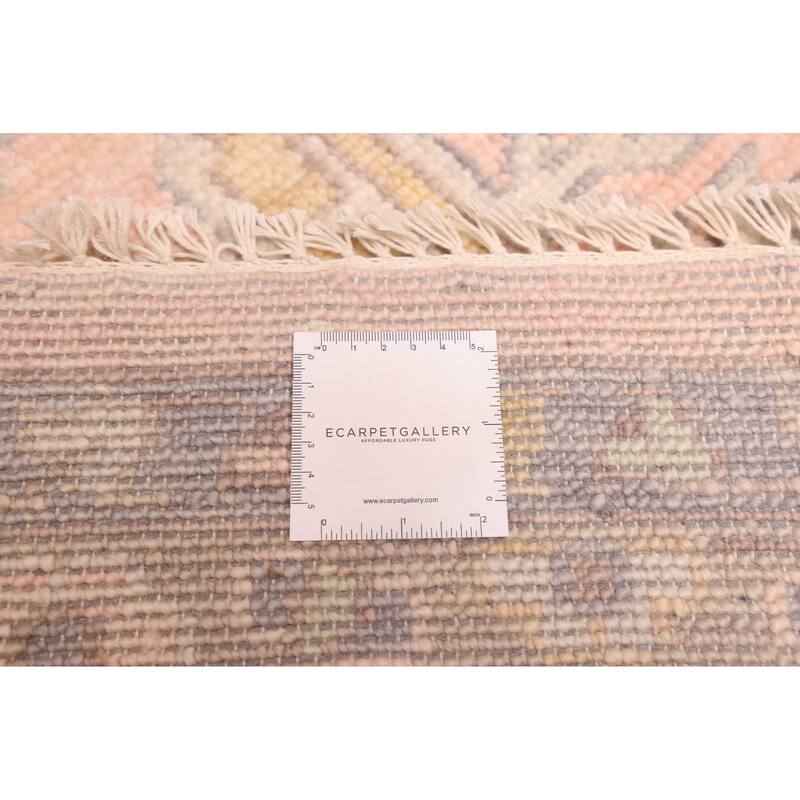 ECARPETGALLERY Hand-knotted Modern Oushak Pink Wool Rug - 10'3 x 13'9