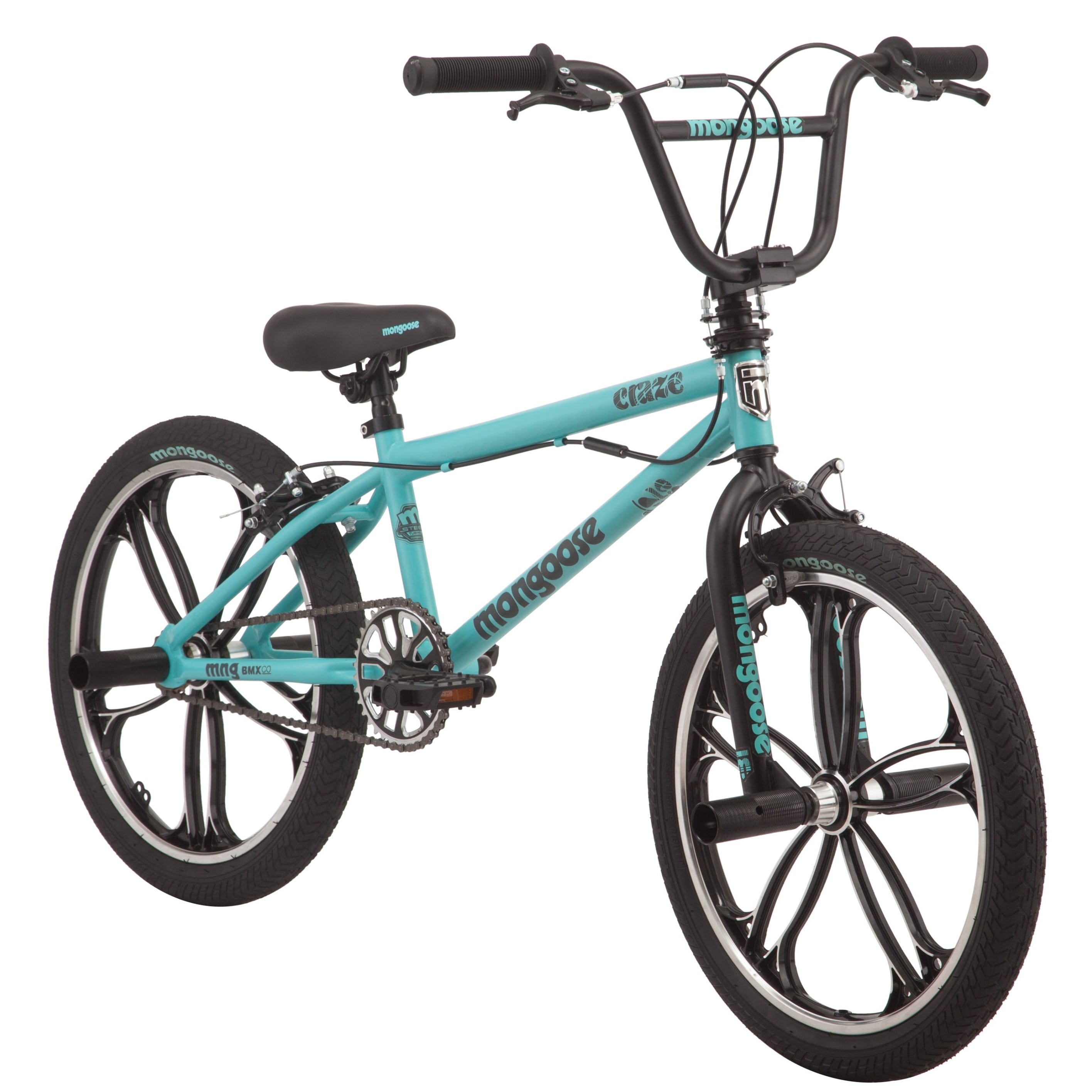 Boys bike shop with pegs