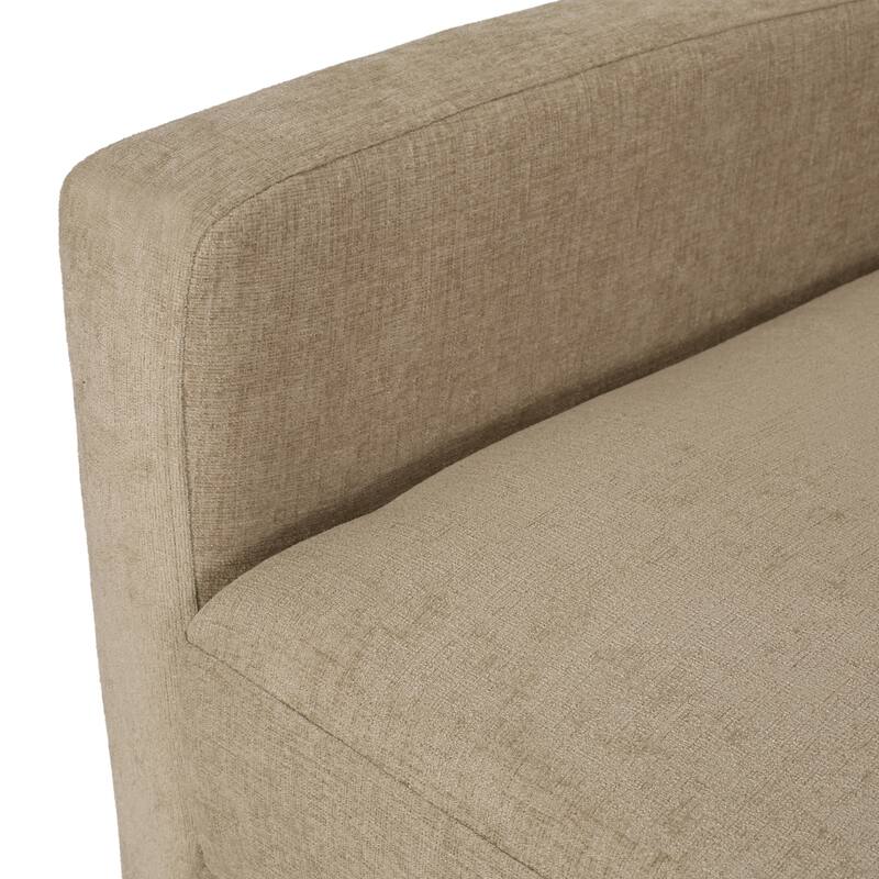 Living Room Lounge Chair, 27'' Wide Upholstered Recliner Sofa Chair with Retractable Footrest Modern Club Chair with Wood Frame