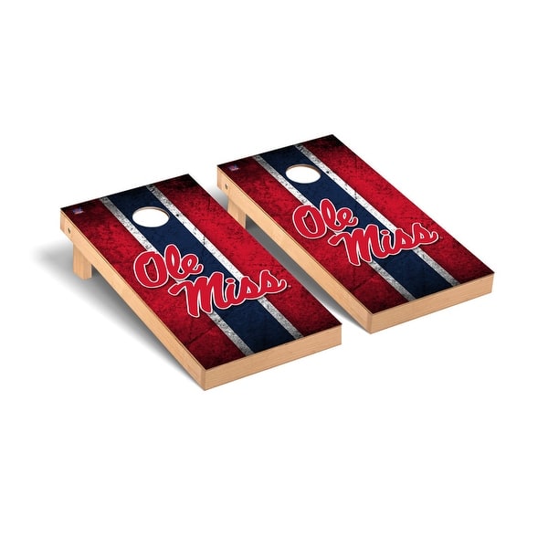 slide 2 of 5, Ole Miss Rebels Vintage Cornhole Board Set