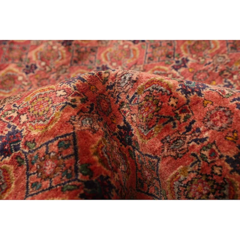 ECARPETGALLERY Hand-knotted Kayseri Vintage Red Wool Rug - 3'7 x 10'0