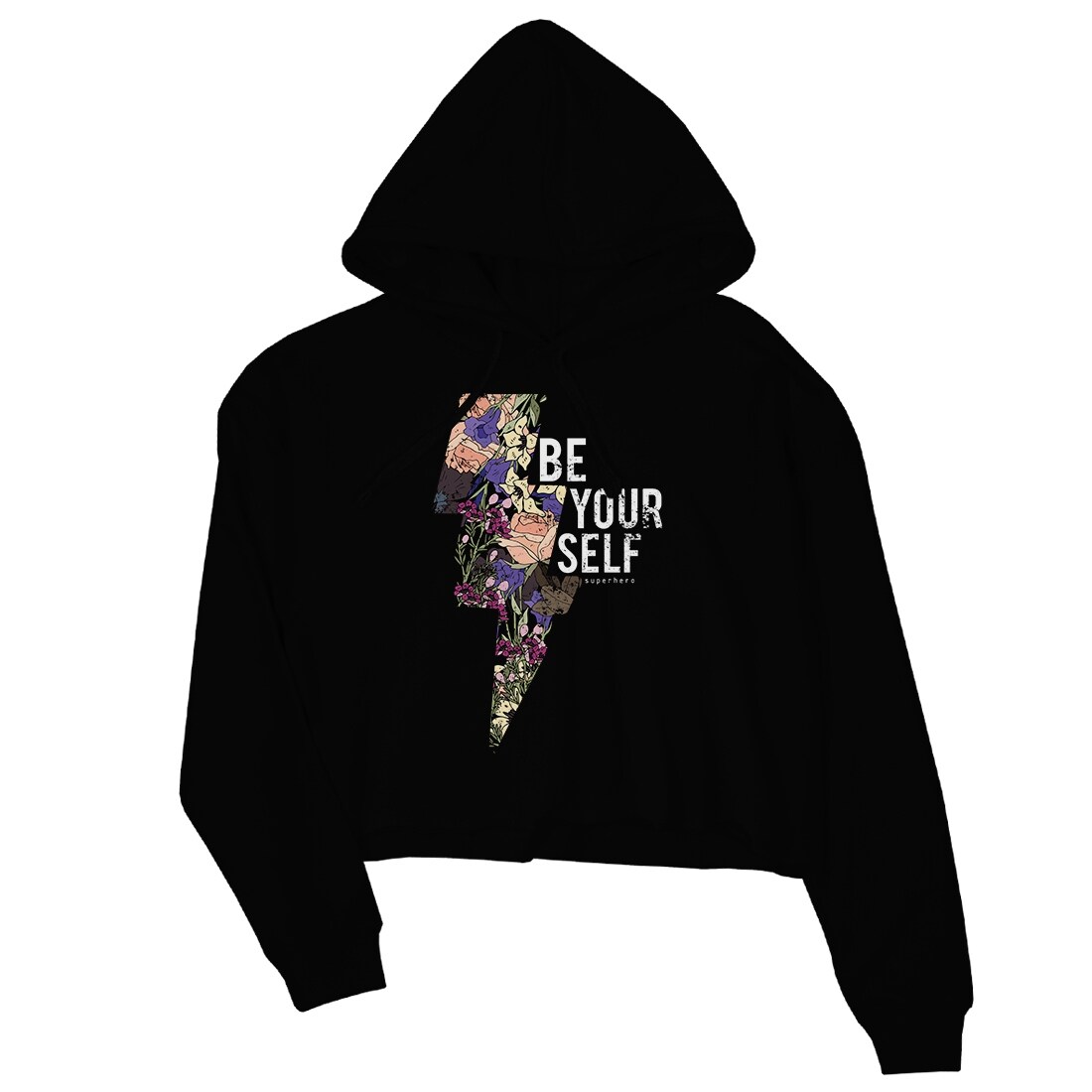 graphic crop hoodie