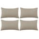 preview thumbnail 61 of 89, Deconovo Faux Linen Throw Pillow Covers 4 PCS(Cover Only) 12"x20" - Taupe