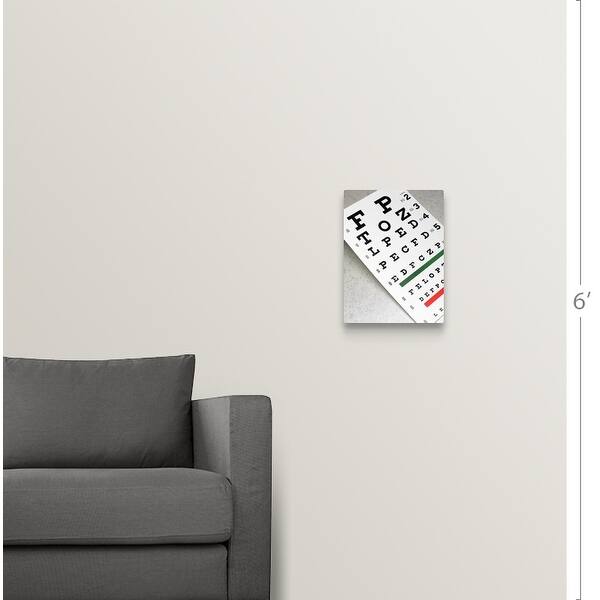 Shop Eye Exam Chart Canvas Wall Art On Sale Overstock 16380660