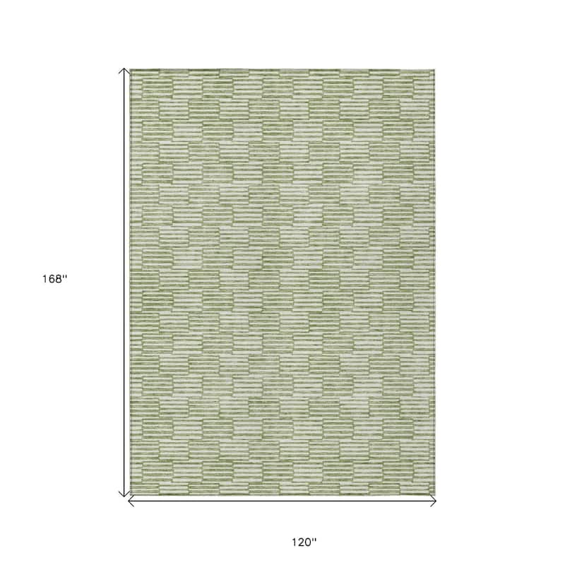 HomeRoots Geometric Transitional Rectangle Outdoor Rug