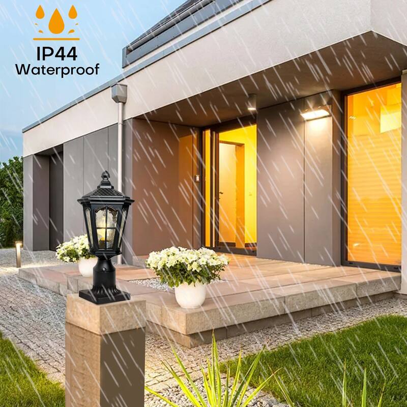 Outdoor 1 -Light 17.5'' H Post Light with Pier Mount Base(Pack 1 or 2)