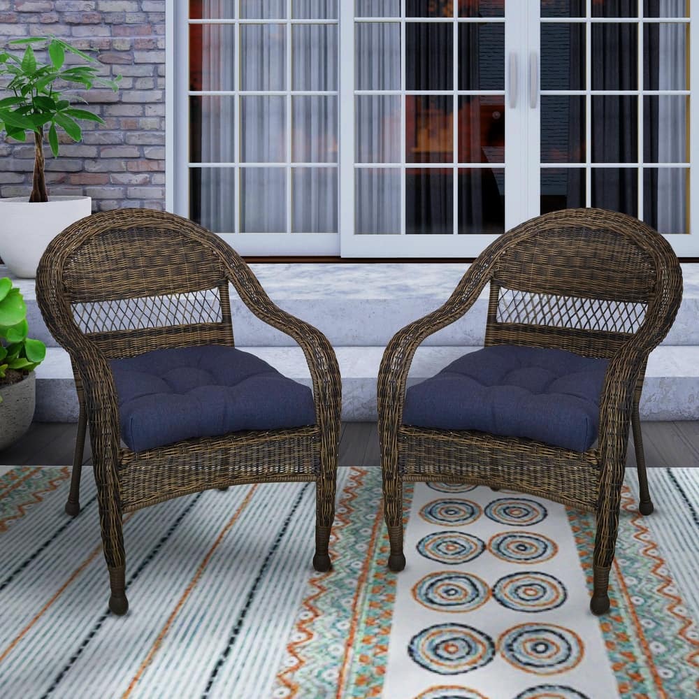 Klear Vu Outdoor U-Shaped Performance Fabric Seat Cushions Set of 2