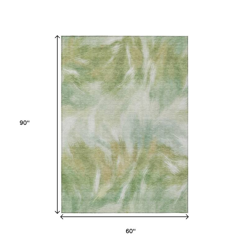HomeRoots Abstract Transitional Rectangle Outdoor Rug