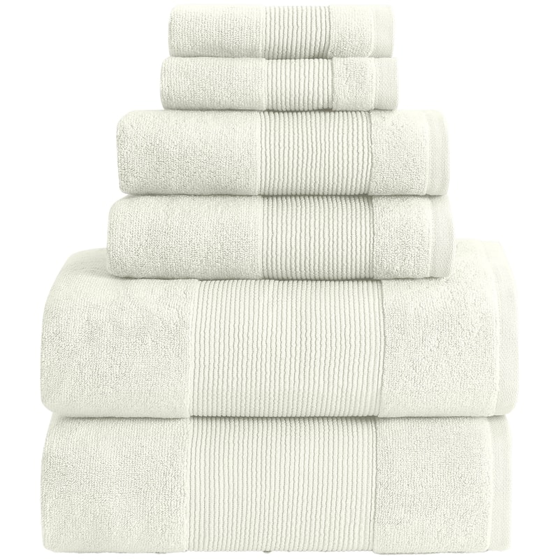 Modern Threads Air Cloud 6-Piece Bath Towel Set