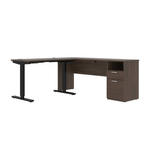 Upstand 72W L-Shaped Electric Standing Desk by Bestar