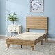 preview thumbnail 11 of 46, Brookside Mabel Shiplap Platform Bed Frame with Headboard Northern Maple - Twin