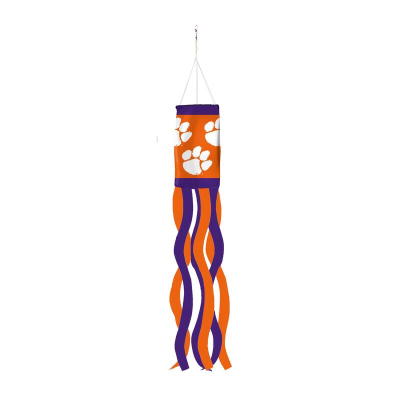 40" NCAA Team Sublimated Fabric Windsock - Clemson