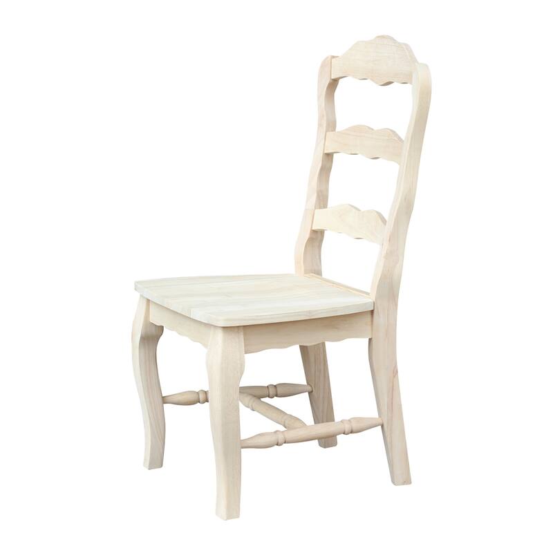 International Concepts Solid Wood Versailles Side Chairs - Set of 2
