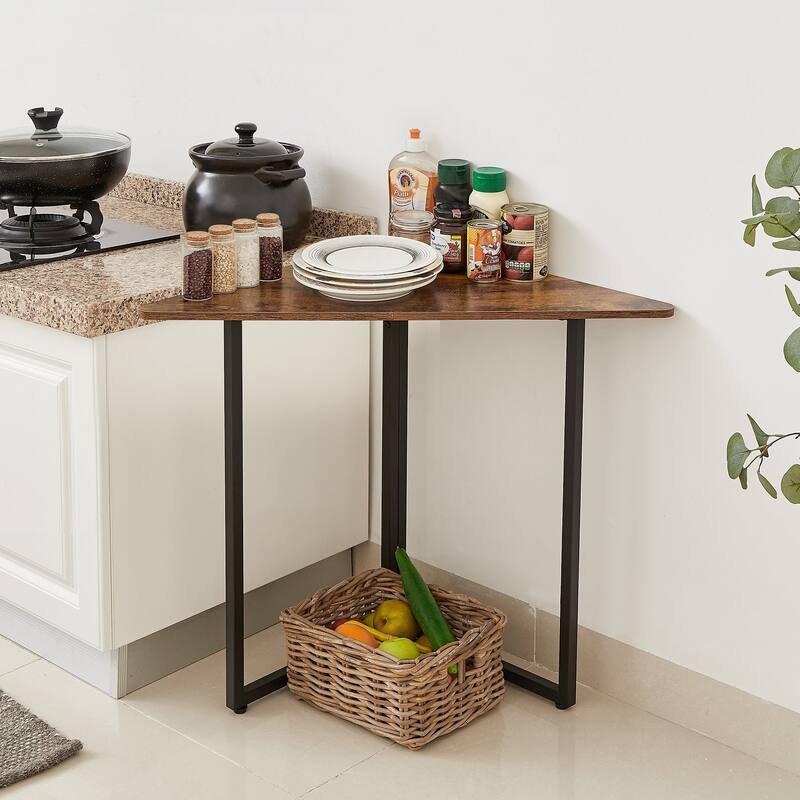Simple Triangle Corner Cabinet, Small Corner Shelf Unit for Bathroom, Entryway, Bedroom, Easy Assembly