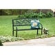 preview thumbnail 2 of 6, Dragonfly All-Weather Steel Frame Garden Bench
