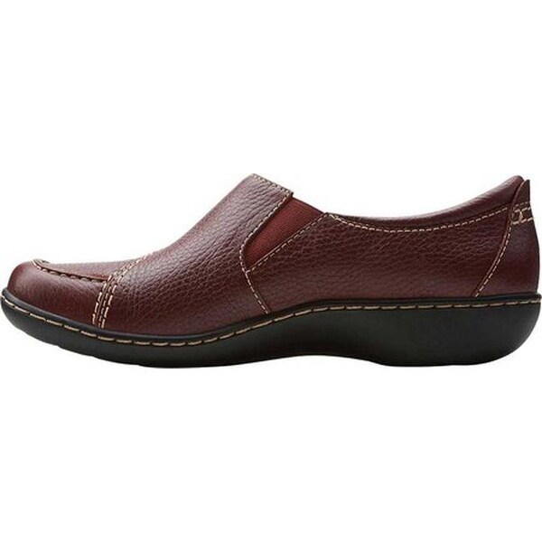 Clarks burgundy leather clearance