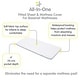 preview thumbnail 3 of 38, BreathableBaby All-in-One Fitted Sheet & Waterproof Cover for 33" x 15" Bassinet Mattress (2-Pack)