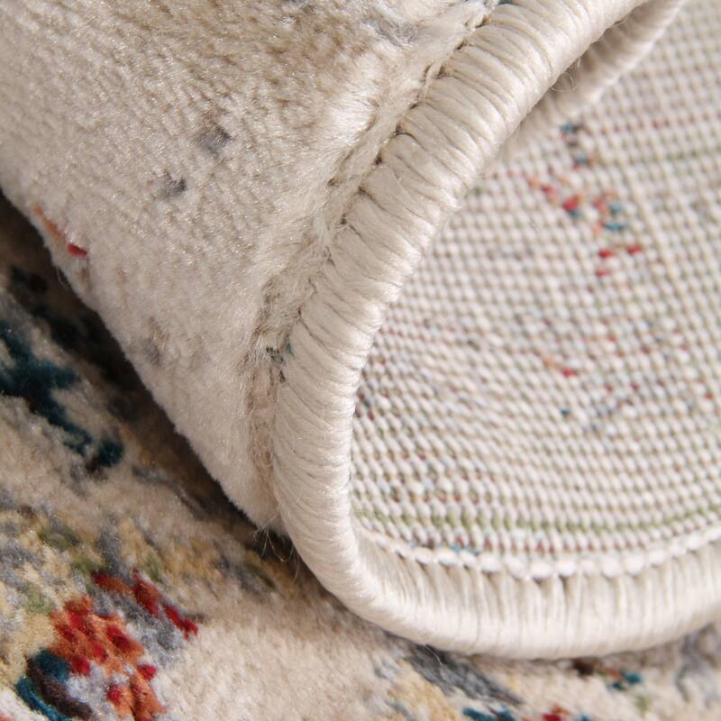 Vintage Distressed Medallion Indoor Area Rug or Runner by Superior