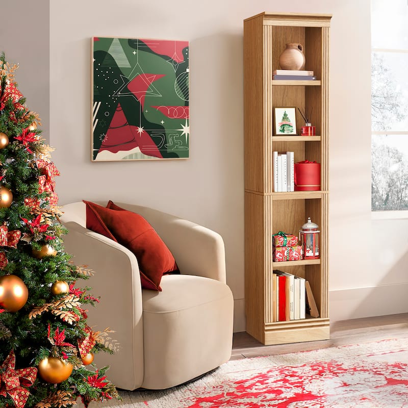 Halston 72.5" Tall Modular Bookcases Bookshelves 5-Tier Display Shelves Organizer and Storage