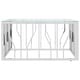 preview thumbnail 3 of 3, vidaXL Coffee Table Accent Side End Table for Living Room Stainless Steel - 31.5" x 31.5" x 15.7"