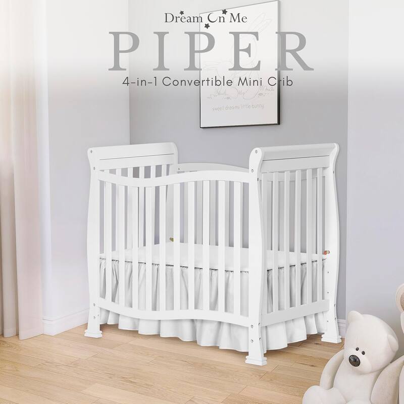 Dream On Me Violet 4-In-1 Convertible Mini Crib