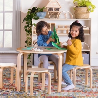 Guidecraft Nordic Table and Chair Set Natural