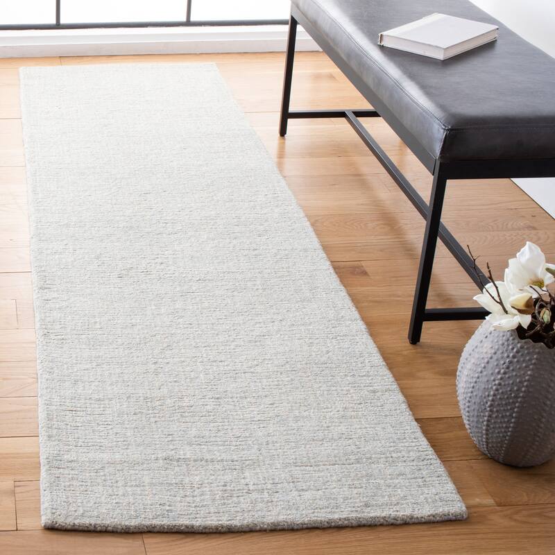 SAFAVIEH Handmade Natural Fiber Najiba Casual Jute Rug - 2'3" x 8' Runner - Light Blue