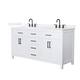 Option White / White Quartz Top / Matte Black Hardware